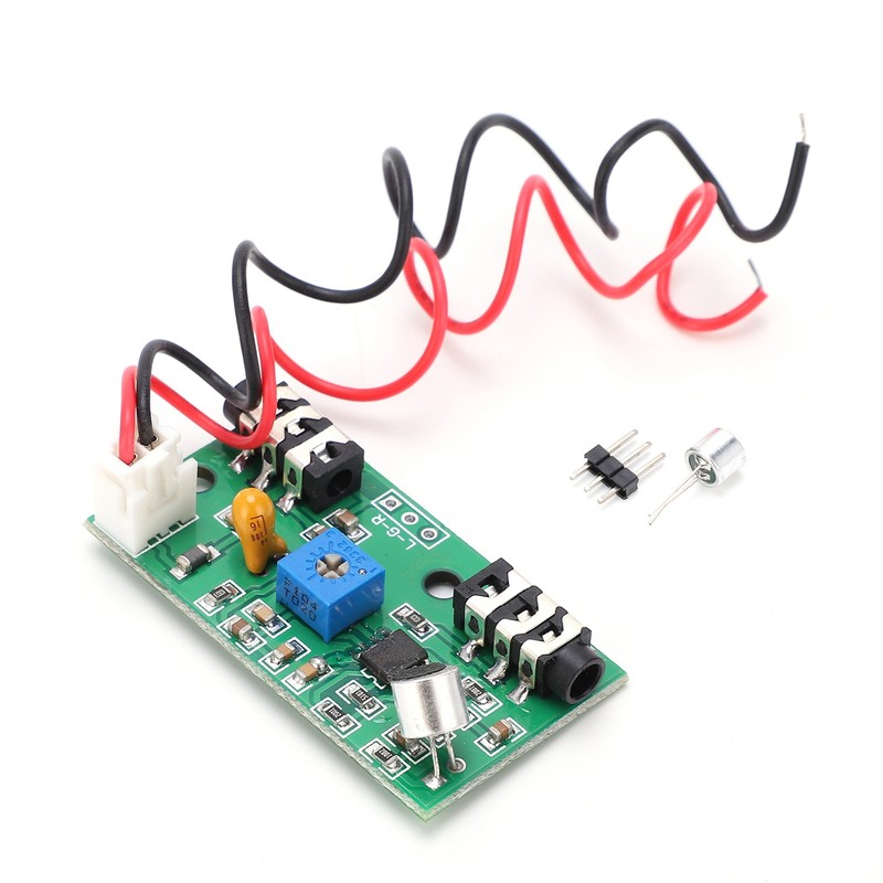 Microphone Board Adjustable Gain Amplifier Module Audio Signal Pickup DC