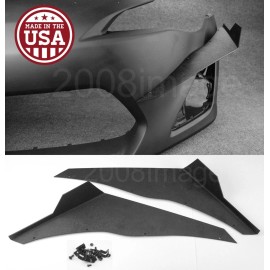 SdeelCase V1 Pair Black ABS Front Bumper Lip Canard Splitter Diffuser For 13-16 Scion FRS