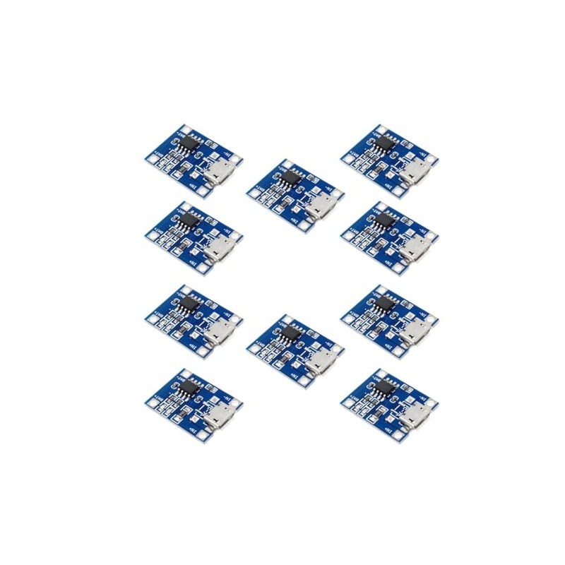 10Pcs Micro USB TP4056 Module Board with Protection 5V 1A