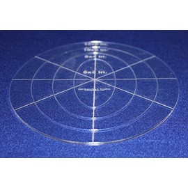 4 Piece Nested Oval Template Set 1/8 Inch Acrylic