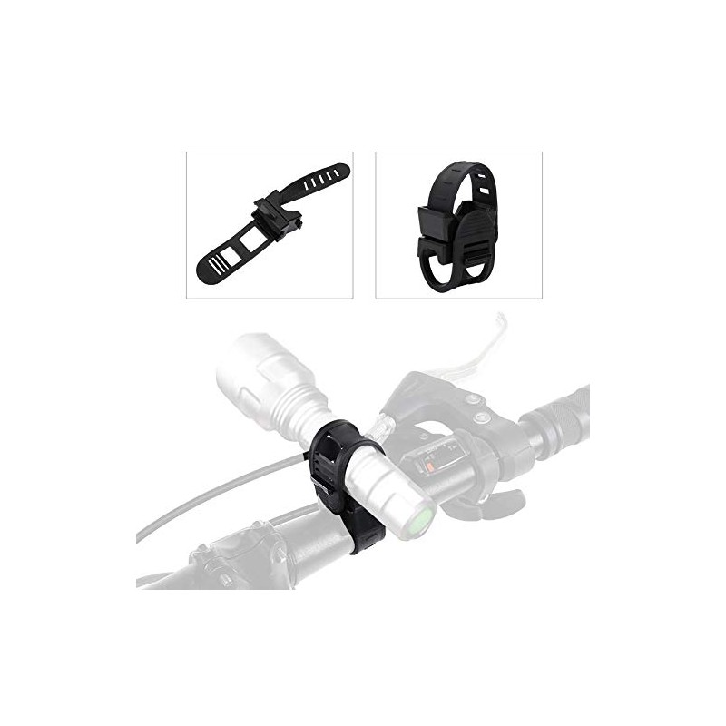 Soporte de luz de Bicicleta Ajustable Linterna de rotaci¨®n de