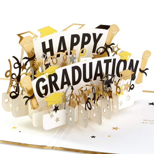 Hallmark Signature Paper Wonder Pop Up Graduation Card (Happy Graduation)
