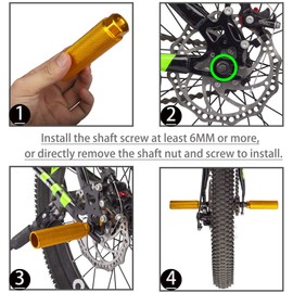 SMALLSTARIII Bike Pegs 2Pcs Aluminum Alloy Anti-Skid Lead Foot Bicycle Pegs 3/8 inch Axles