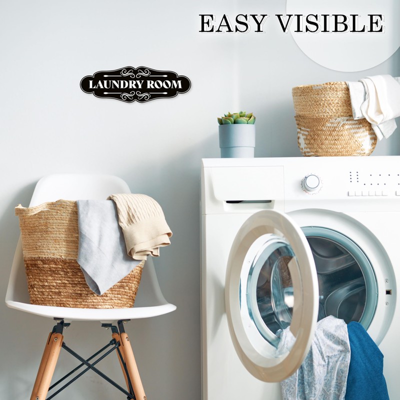 Laundry Room Sign for Door - 9x3 Dibond Laundry Decor