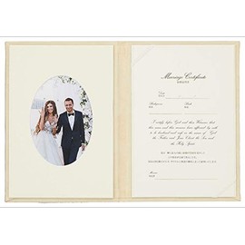 Marriage Certificate "Luna" with Photo Frame (For Christian Ceremony)