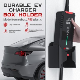 MCEVKELN EV Charger Box Holder, J1772 Holder Cable Organizer | Wall Mount|Black Electric Vehicle Holder & Wallbox Accessories