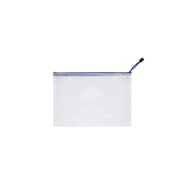 HLDInie Mesh Zipper Pouch Bag,A3 Zipper Bag for Organizing Storage, Waterproof Zipper Pouch, 17" x 12"/44cm x 32cm, File Bag for School and Office Supplies (Blue)