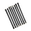 8pcs M3 Aluminum Alloy Link Rod Linkage Set for Axial