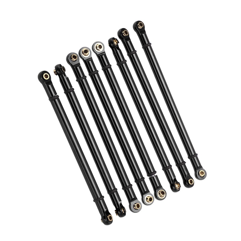8pcs M3 Aluminum Alloy Link Rod Linkage Set for Axial