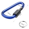 sprookber 3" Locking Carabiners | Keychain Carbineers D Ring Key