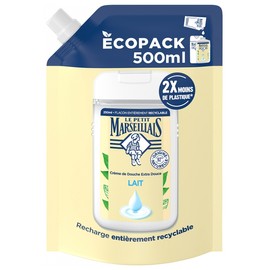 Le Petit Marseillais Crème de Douche Extra Douce Lait Éco-Recharge 500 ml