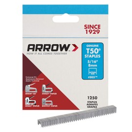 Arrow 505 Genuine T50 5/16-Inch Staples, Pack of 2