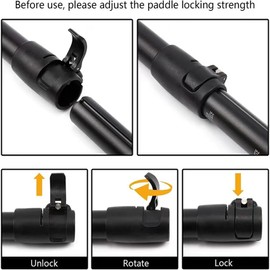 Generic SUP Paddle Clamp Nylon Quick Release Clamp Plastic Paddle Clamp Quick Release Paddle Shaft Clamp Adjuster SUP Spare Clamp for SUP Board Paddle Replacement Part (C-Upgraded)