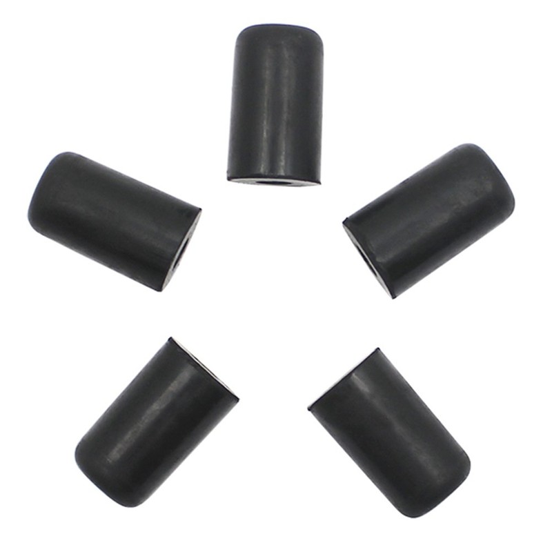 Cello Endpin Protector,5Pcs Portable Black Cello Rubber Endpin Tip Protector