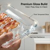 HoPliGhe Microwave Bacon Cooker Pan, Square Glass Bacon Tray for