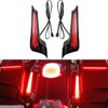 motosikleta Motorcycle Rear Fender LED Filler Panel Lights with Turn