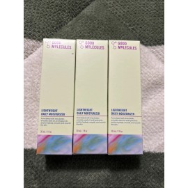 Good Molecules Lightweight Daily Moisturizer Travel Sz 1 oz Each - 3 Pack SEALED