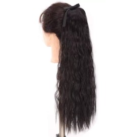 TASSYME ACCESORIOS Coleta Pony Postiza Rizada Negra Ed. Mujer Moderna Bonita