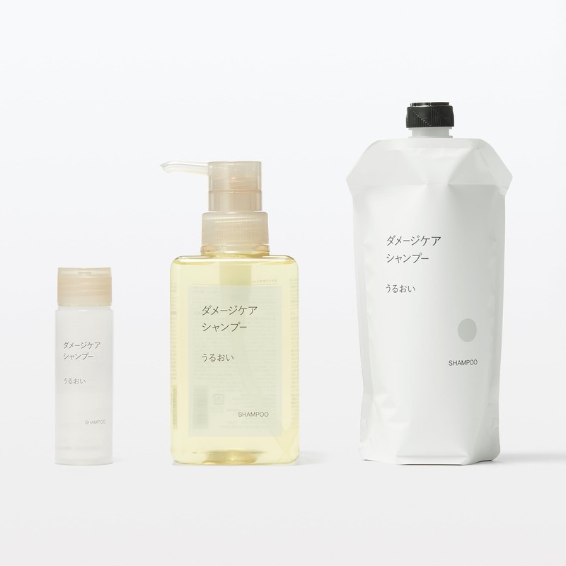 MUJI OAO41A3A Damage Care Shampoo, Moisturizing, Refill, 11.2 fl oz