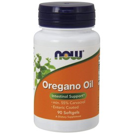 NOW Supplements, Oregano Oil with Ginger and Fennel Oil, Enteric Coated, 90 Softgels
