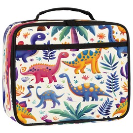 Dinosaurs Cute Kids Lunch Bag Insulated Lunch Box Reusable Lunch Tote Bag for Office, Work, School, Beach or Travel