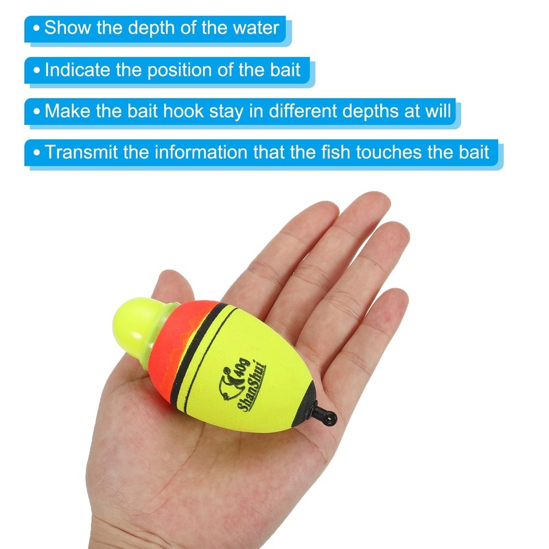PATIKIL 1.4oz Lighted Fishing Slip Bobbers, 3 Pack EVA Light