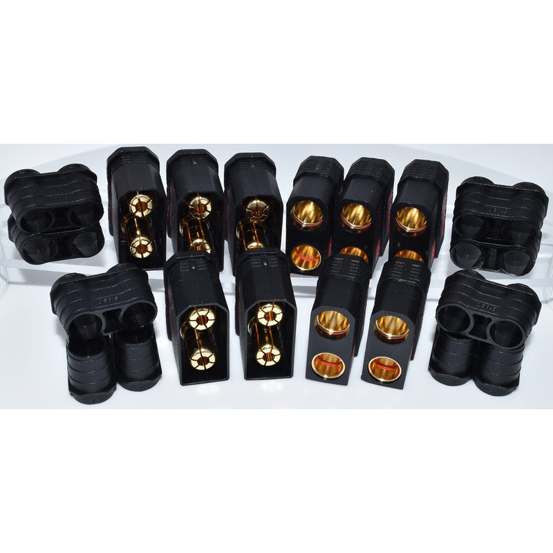 5 Pair QS8-S 8MM Bullet Male / Female Anti-Spark LiPo