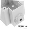 SHINEOFI 2pcs Outdoor Waterproof Electrical Box Lid Splash-Proof Socket Protector