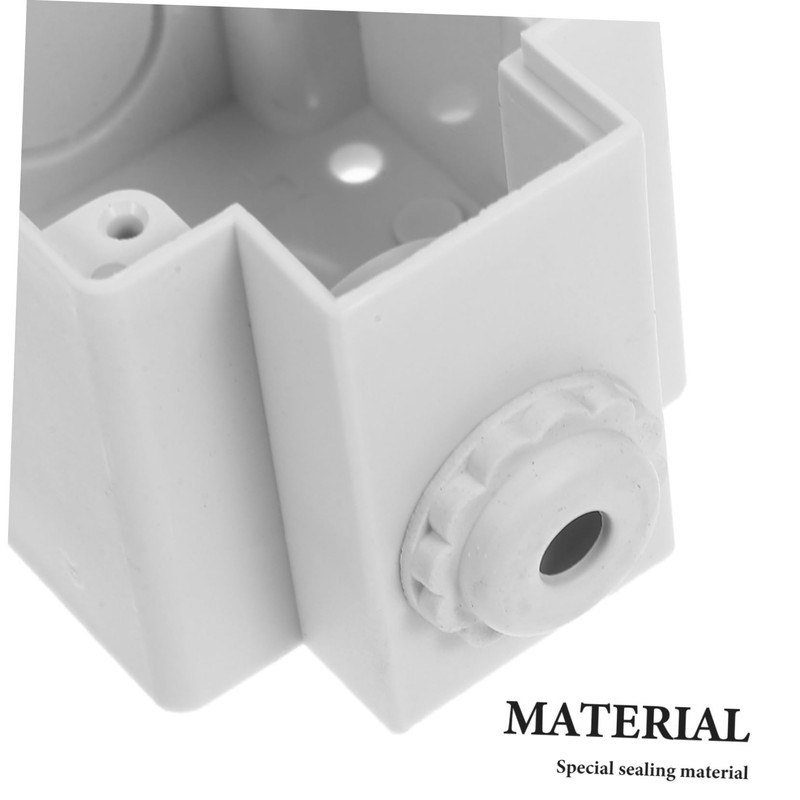 SHINEOFI 2pcs Outdoor Waterproof Electrical Box Lid Splash-Proof Socket Protector