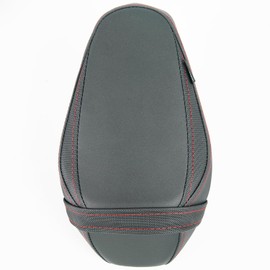 Motorcycle Leather Passenger Seat Cushion Pad Compatible with Z900 2017 2018 2019 2020 2021 2022 2023 2024 Rear Pressure Relief Soft Pillion Saddle Cover, Black