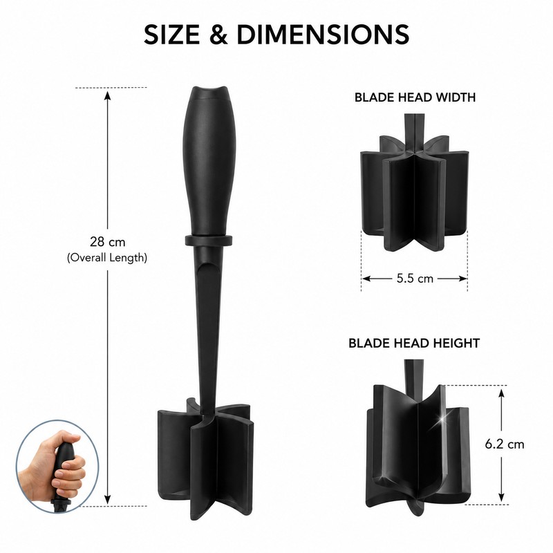 Meat Chopper for Ground Beef – Heat Resistant Nylon Meat