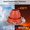 Tent Stove Jack Kit: Flexible Silicone Pipe Boot, High Temp