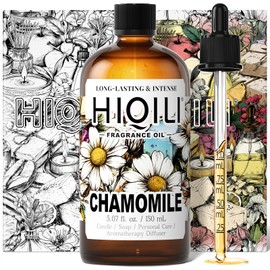 HIQILI Chamomile Fragrance Oil for Candle, Soap Making, Use in Essential Oil Diffusers, Add to Body Lotion, Laundry Dryer Balls - 5.07 Fl Oz