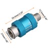 BQLZR Aluminum Flow Control Manual Slide Valve Switch 1/4 inch