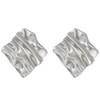 Gold Square Earrings Trendy Square Gold Earrings Chunky Silver Earrings