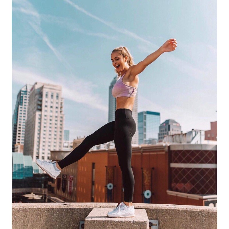 Yogalicious High Waist Ultra Soft Lightweight Leggings - High Rise