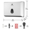 BBX Lephsnt Paper Towel Dispenser, CHUANGDIAN Wall-Mounted Hand Towel Dispenser