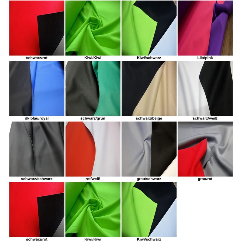 StoffBook Kiwi / Kiwi Imitation Neoprene Fabric Stretch Double Face