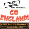 GO ENGLAND Football Sports, 8 feet Glitter Red Banner, England