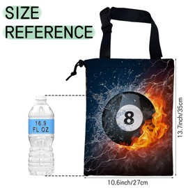 NHNXHWIA Billiards Ball Car Garbage Bag,Waterproof Small Car Trash Bag Hanging Back of Seat,Drawstring Hanging Car Trash Bag with Adjustable Buckle for Car Accessories