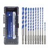 10 Pack 1/8 to 3/8 inch Masonry Drill Bit Set,Concrete