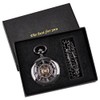 Tiong Black Rudder Pattern Double Opening Case Men's Mechanical Pocket