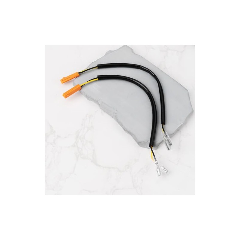 1 Pair 2-Pin Indicator Connector Wiring Harness Adapter Compatible with