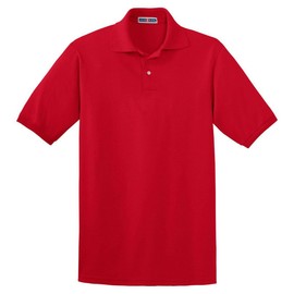 Jerzees SpotShield 5.6-Ounce Jersey Knit Sport Shirt True Red