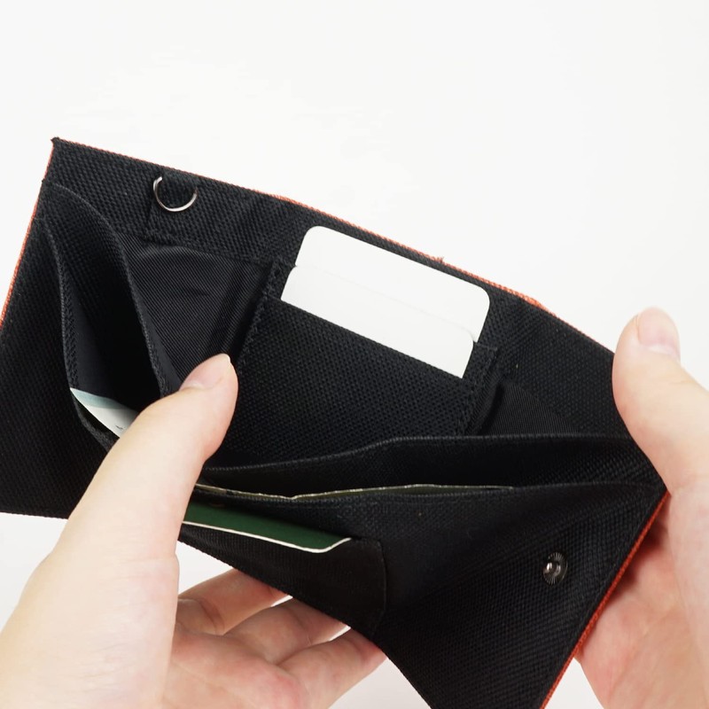 LogoSpark Men's Wallet, Compact, 3-fold, Small, Small, orange