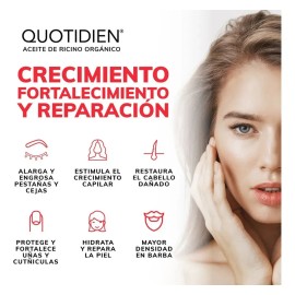 Serum Aceite De Ricino 100 Puro Certificado Orgnico- Suero Crecimiento - Cabello, Pestaas, Barba Y Cejas - Cuidado Capilar Castor Oil - Aceite Recino 