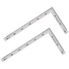 2 Pack L Shaped Ruler, 150mmX300mm Right Angle Ruler Stainless