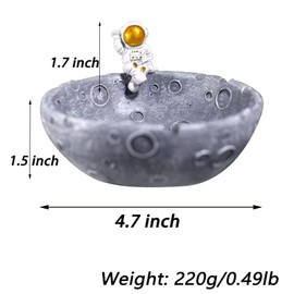 Cool Ashtray for Outdoor and Indoor Creative Cigar Ashtray Moon and Astronauts Ashtray Desktop Smoking Ashtray Home and Office Fashion Decor