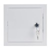 15x15 cm / 6x6 inch White Metal Access Panel -