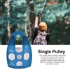Outdoors Climbing 32KN Rescue Pulley Single Sheave with Swing Plate